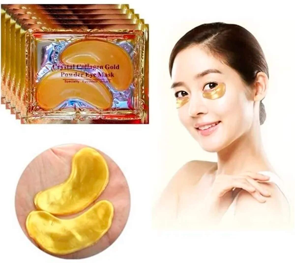 Set 40 Parches Pilaten Ojos Colágeno, Aloe Vera, Rosas y Oro Hidratación Mejora la Apariencia Debajo de los Ojos