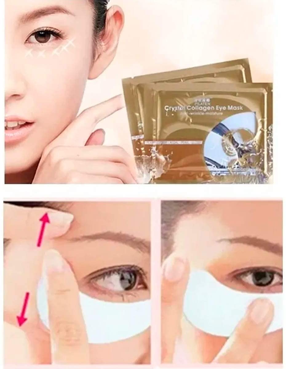 Set 40 Parches Pilaten Ojos Colágeno, Aloe Vera, Rosas y Oro Hidratación Mejora la Apariencia Debajo de los Ojos