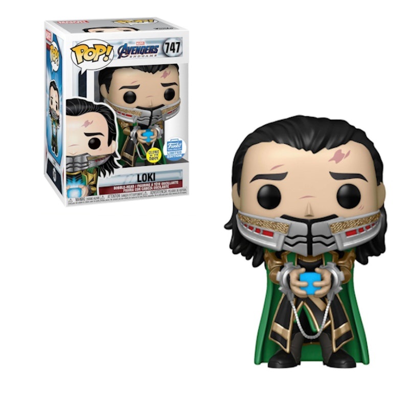Funko Loki Glow con Tesaracto Avengers Endgame Exclusivo Funkoshop