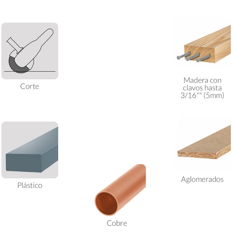 DISSCO PARA CORTAR MADERA CON ESMERILADORA ANGULAR DE 4 1/2 TRUPER 