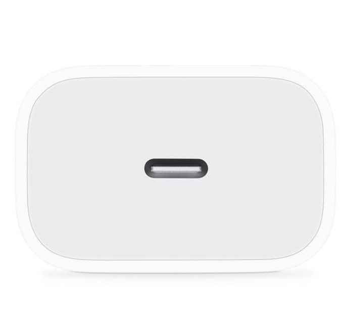 Cubo Cargador iPhone 20W USB Tipo C Power Adapter Blanco