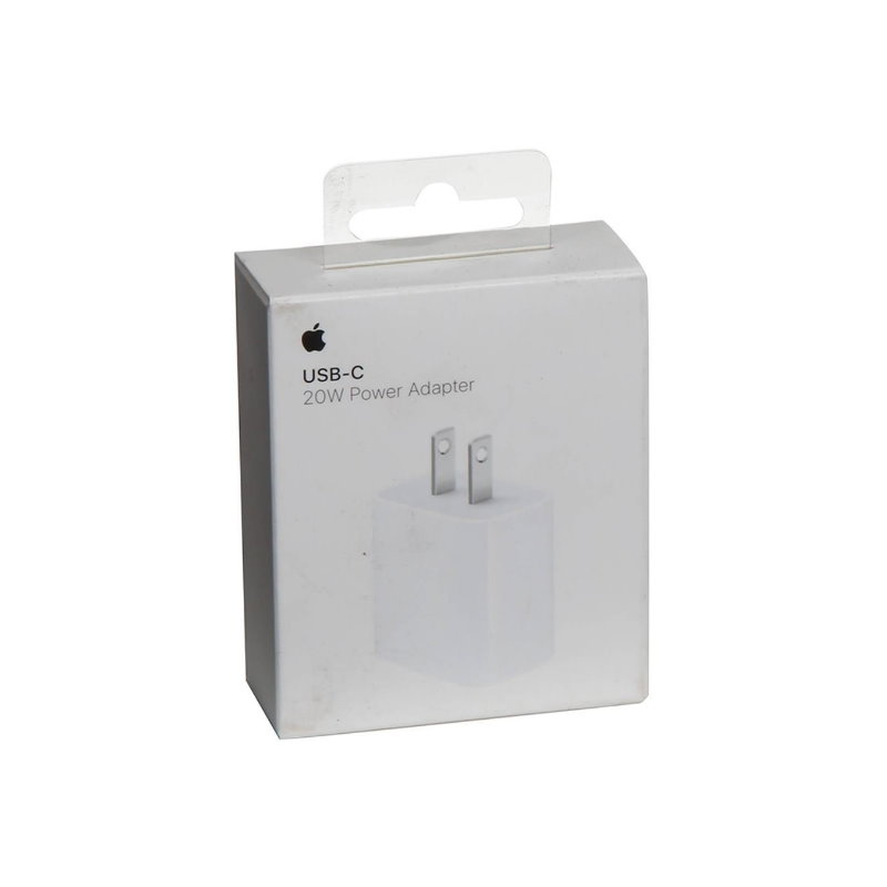 Cubo Cargador iPhone 20W USB Tipo C Power Adapter Blanco