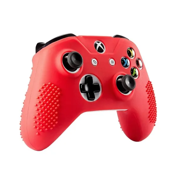 Funda Silicón Xbox One Control Y Thumb Grips Protector Goma (Rojo)