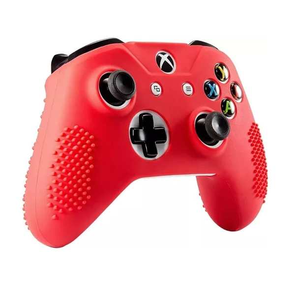 Funda Silicón Xbox One Control Y Thumb Grips Protector Goma (Rojo)