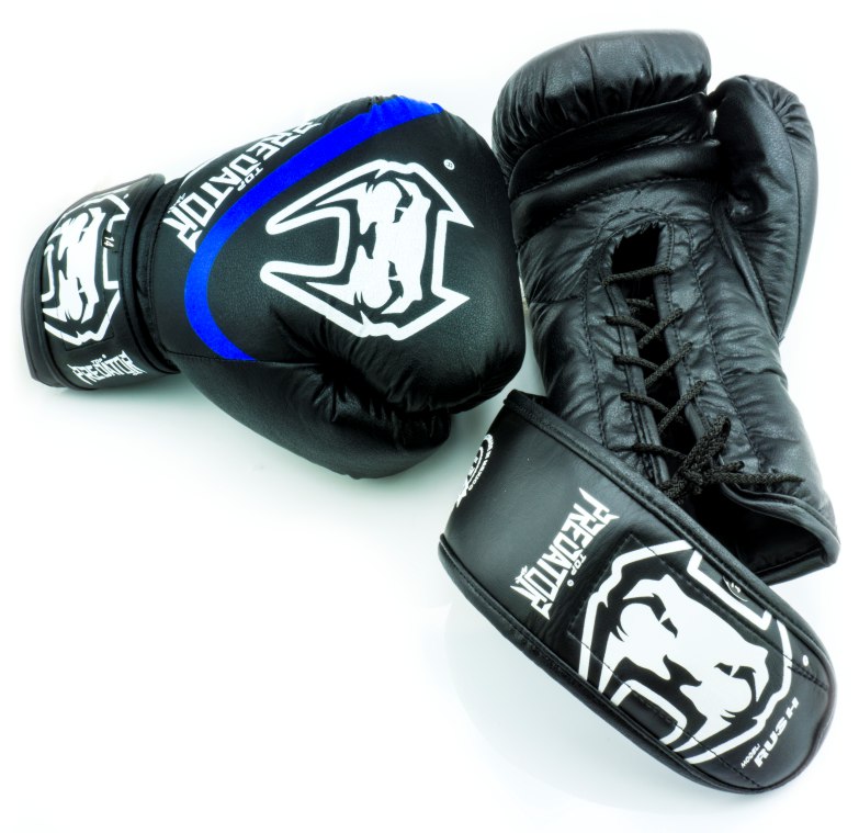 Guantes de box RUSH  PREDATOR SPORT Kick Boxing y Protector BUCAL  