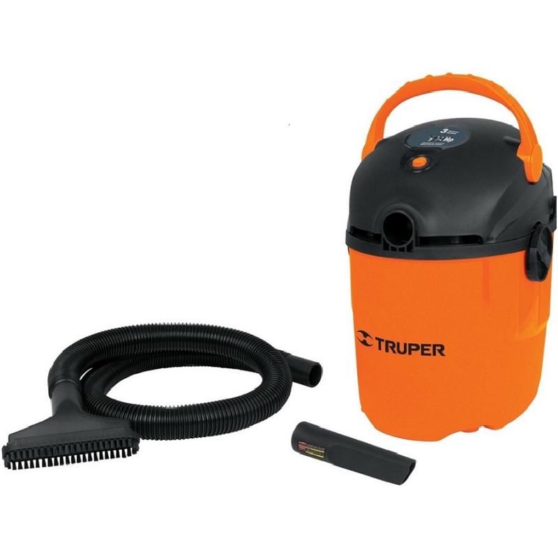 Aspiradora Plástica para auto 3 Galon Líquidos Y Sólidos 12091 Truper Autolavados -limpieza 