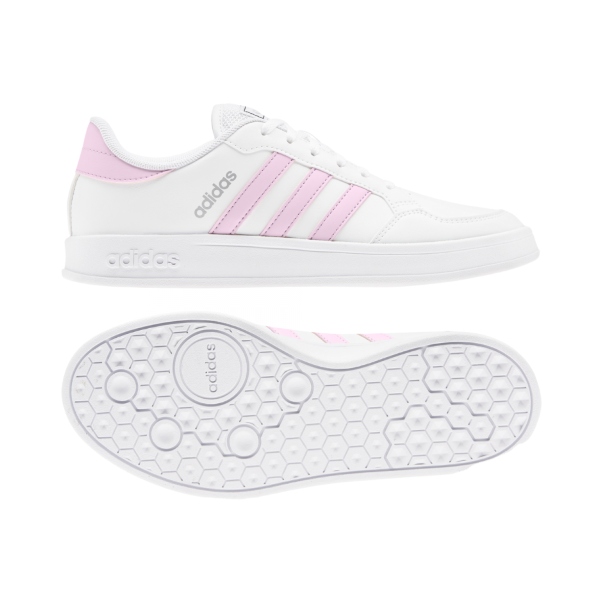 TENIS ADIDAS BREAKNET BLANCO/ROSA-MUJER   FZ2466