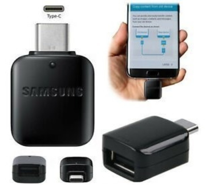 Adaptador OTG Samsung USB Tipo C a USB Negro
