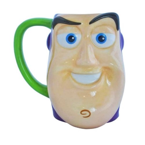 Toy Story Buzz Lightyear Disney Taza 3d Pintada A Mano