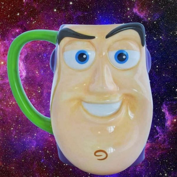 Toy Story Buzz Lightyear Disney Taza 3d Pintada A Mano