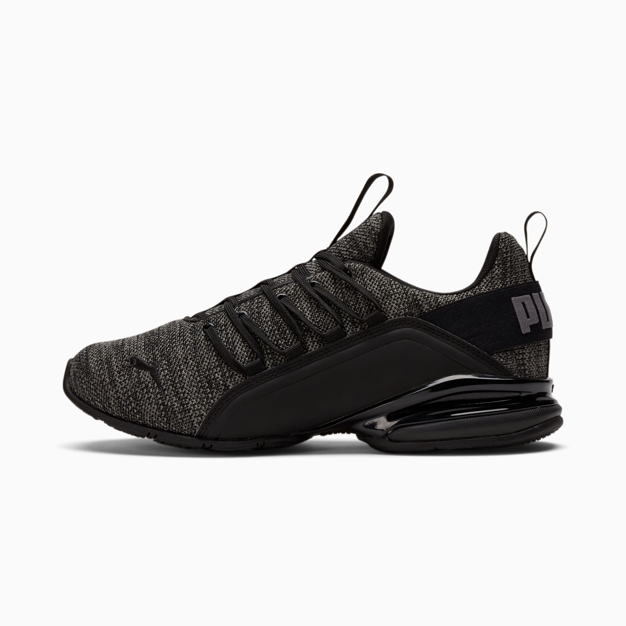 Tenis Puma Axelion Gris Negro de Caballero