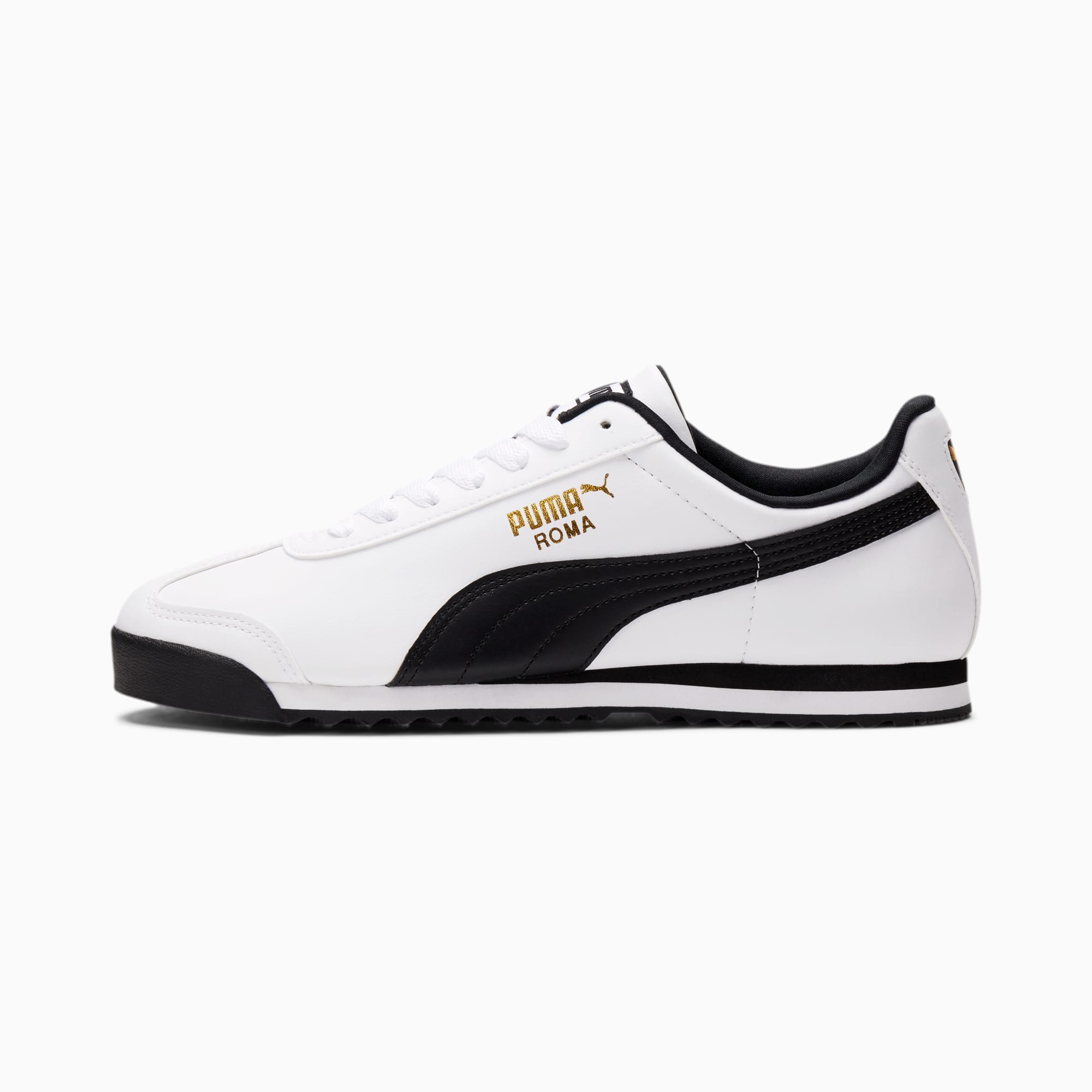 Tenis Puma Roma Basic Blanco Negro de Caballero
