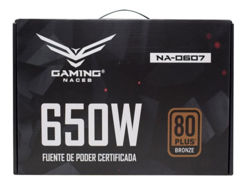 Naceb Fuente De Poder 650w Certificada 80 + Bronze Nueva