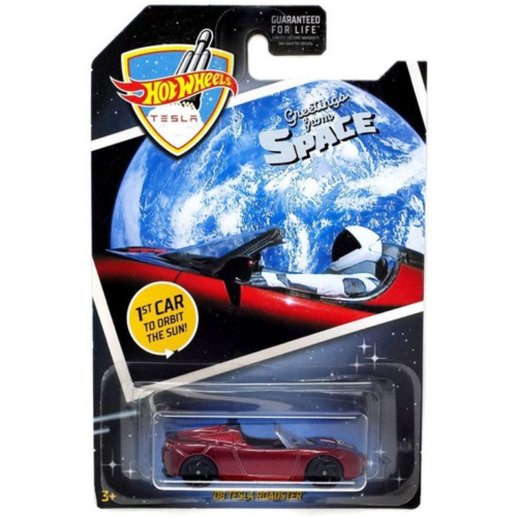 Hot Wheels 2019 Saludos Del Espacio '08 Tesla Roadster