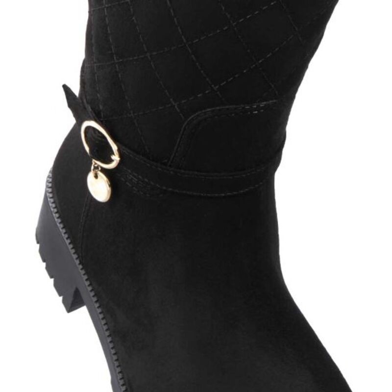 BOTA DE LLUVIA PARA MUJER COLOR NEGRO PINK BY PRICE SHOES 1558