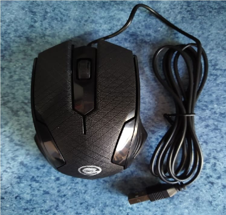 MOUSE OPTICO EASY LINE 1200 DPI WIN XP VISTA/7/8/8.1 MAC OS X USB NEGRO CABLE USB EL-994121 OFICINA