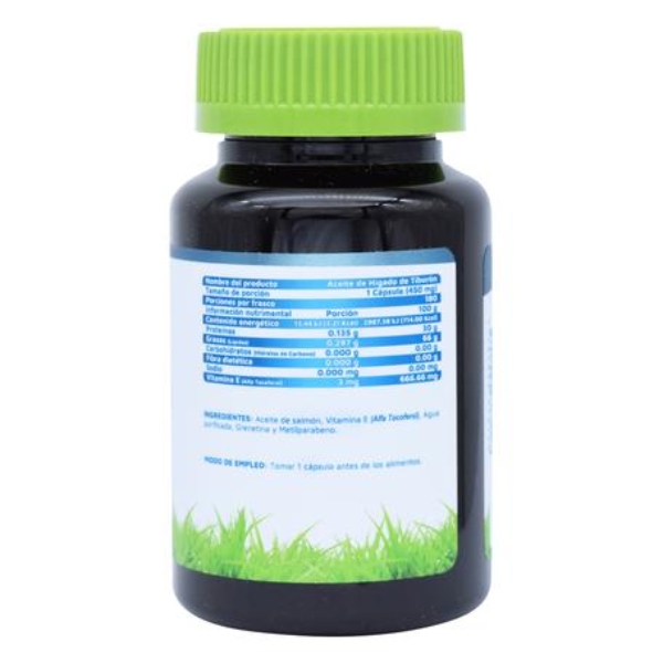 Aceite De Hígado Tiburón 180 Cap. Vidanat