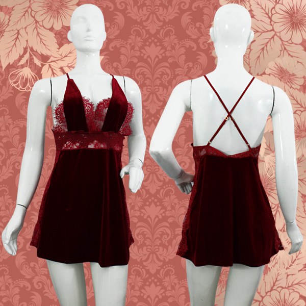 Conjunto Camison + Tanga Para Dama Lenceria Sexy  1943