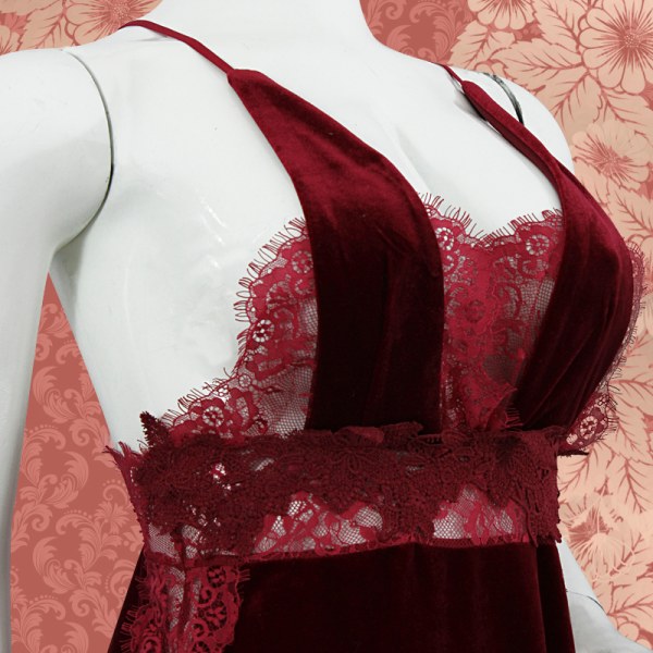 Conjunto Camison + Tanga Para Dama Lenceria Sexy  1943