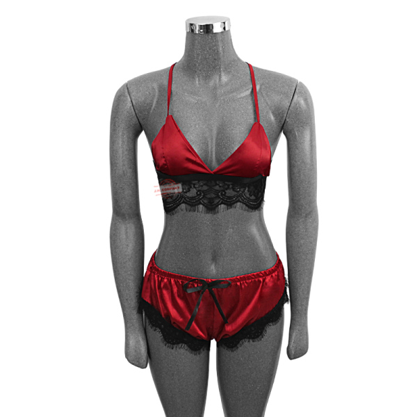 Conjunto Pijama Para Dama Short + Bra Lenceria Sexy 99088