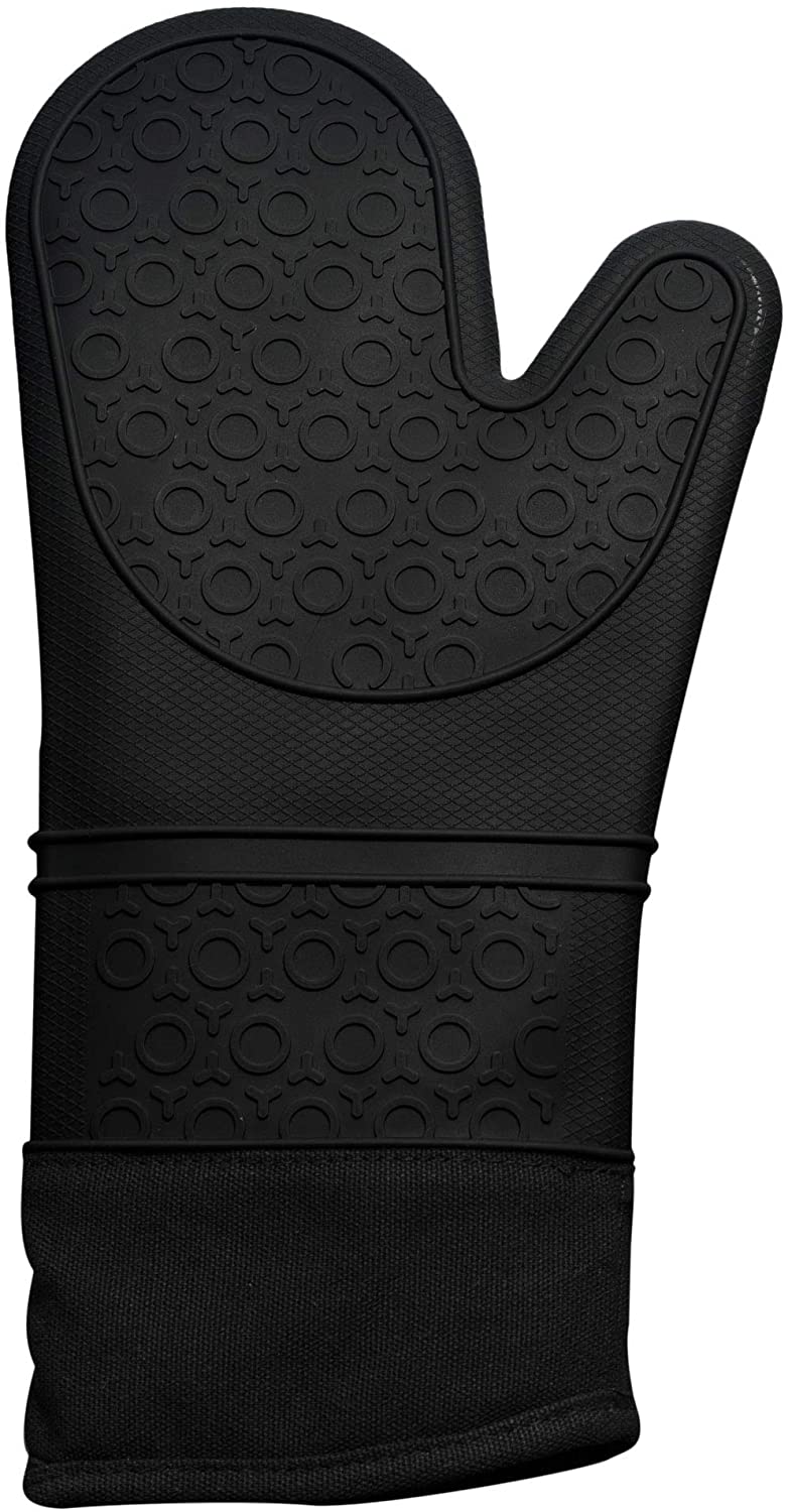 Guantes de silicona Timotech resistentes al calor con forro interno de algodón