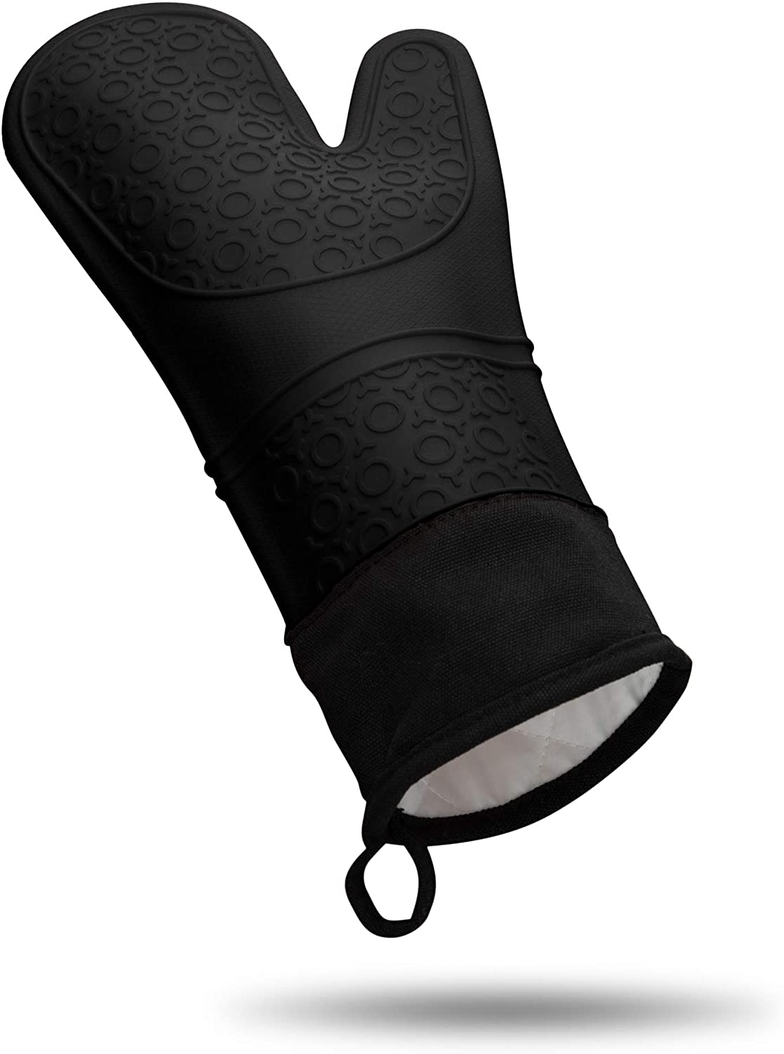 Guantes de silicona Timotech resistentes al calor con forro interno de algodón