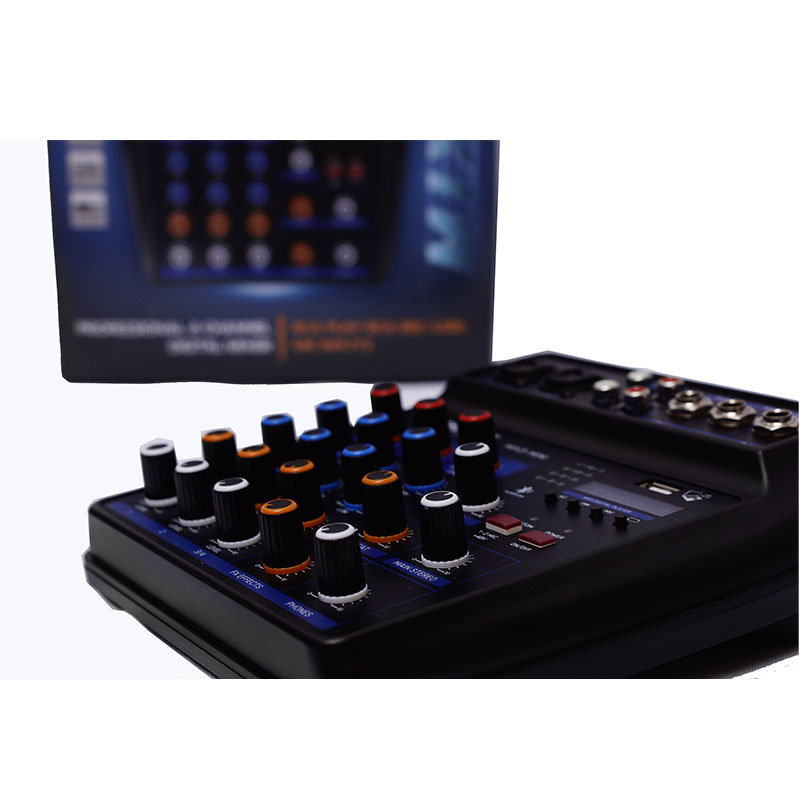 Mezcladora 4canales Bluetooth E Interfaz De Sonido Steelpro