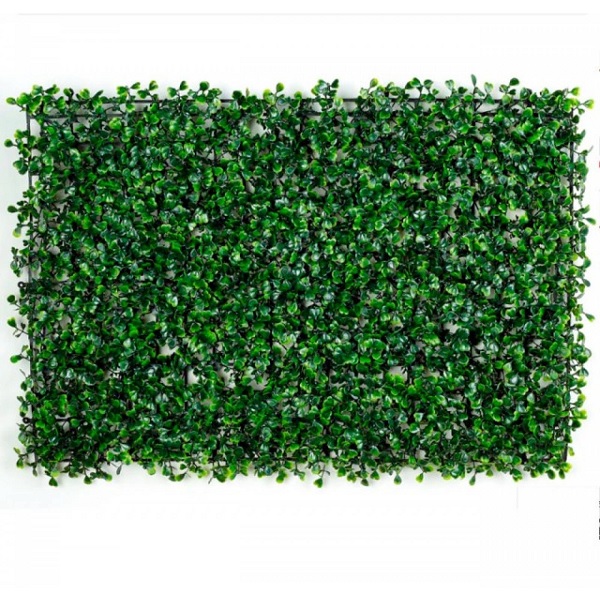 24 Piezas Follaje Artificial Para Muro Verde Oscuro Jardín 40x60 cm