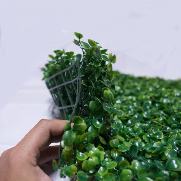 24 Piezas Follaje Artificial Para Muro Verde Oscuro Jardín 40x60 cm