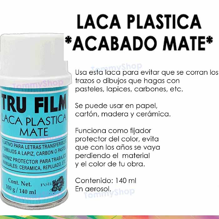 Laca Plastica Tru Film Spray Arte Serigrafia Fijador Arte