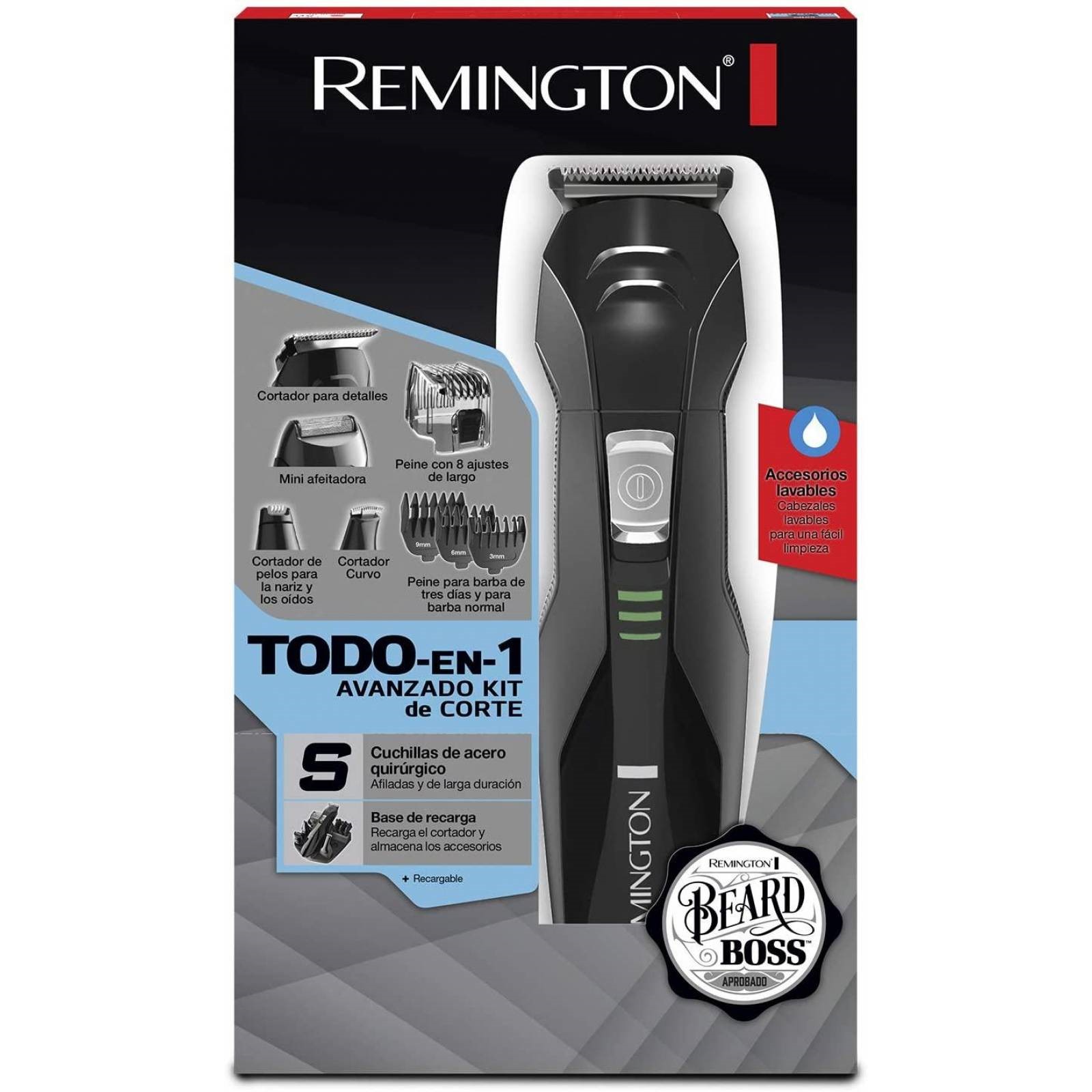 Cortadora Barba Bigote Remington Rasuradora Recargable PG6020B