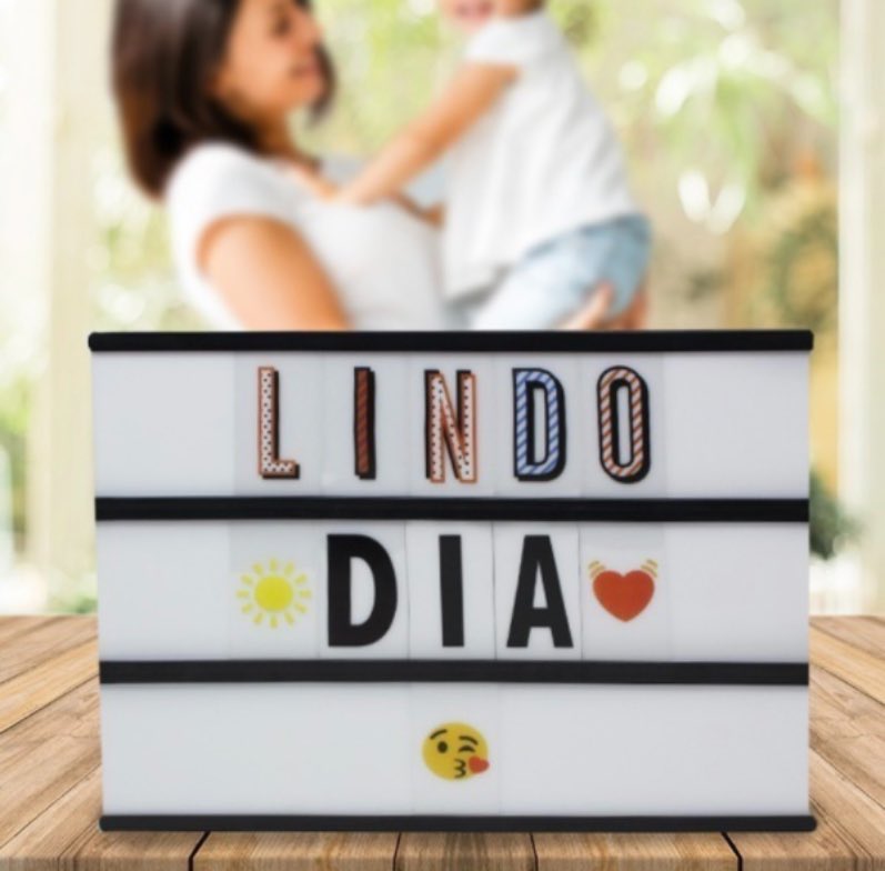 Letrero Luminoso Micro Cinema Portatil Perzonalizable Vintag