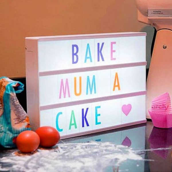 Letrero Luminoso Micro Cinema Portatil Perzonalizable Vintag