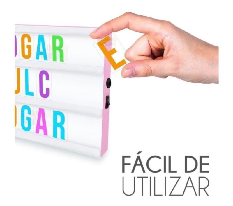 Letrero Luminoso Micro Cinema Portatil Perzonalizable Vintag