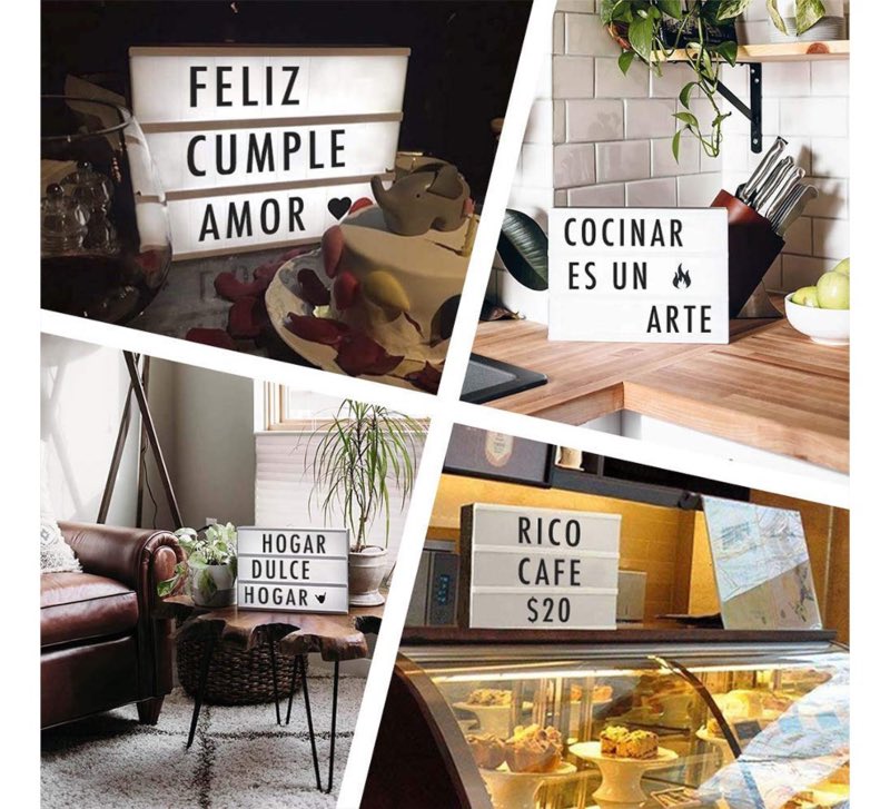 Letrero Luminoso Micro Cinema Portatil Perzonalizable Vintag