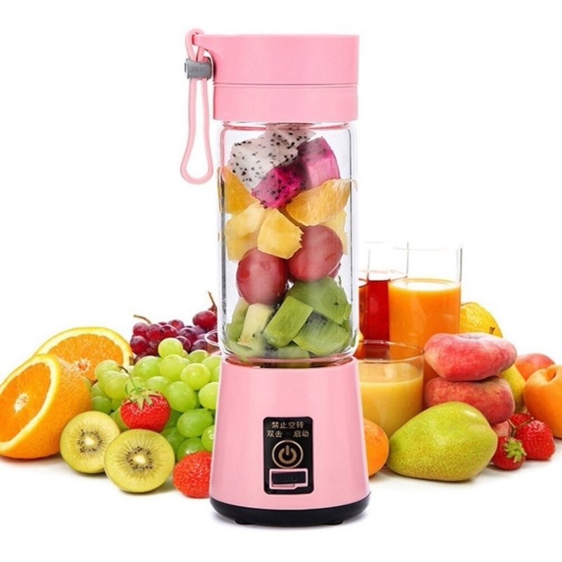 Vaso Licuadora Portátil Usb De 6 Aspas  Mezclador 4 Colores Diferentes