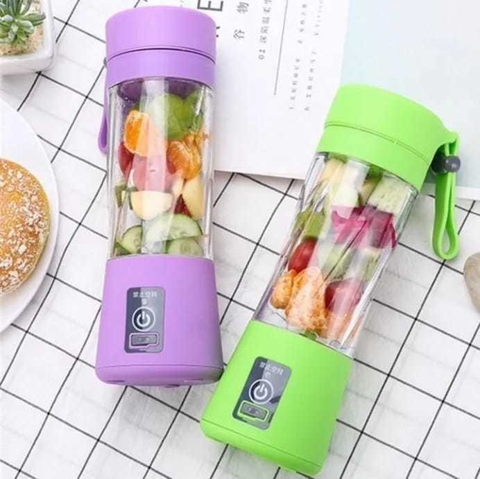 Vaso Licuadora Portátil Usb De 6 Aspas  Mezclador 4 Colores Diferentes