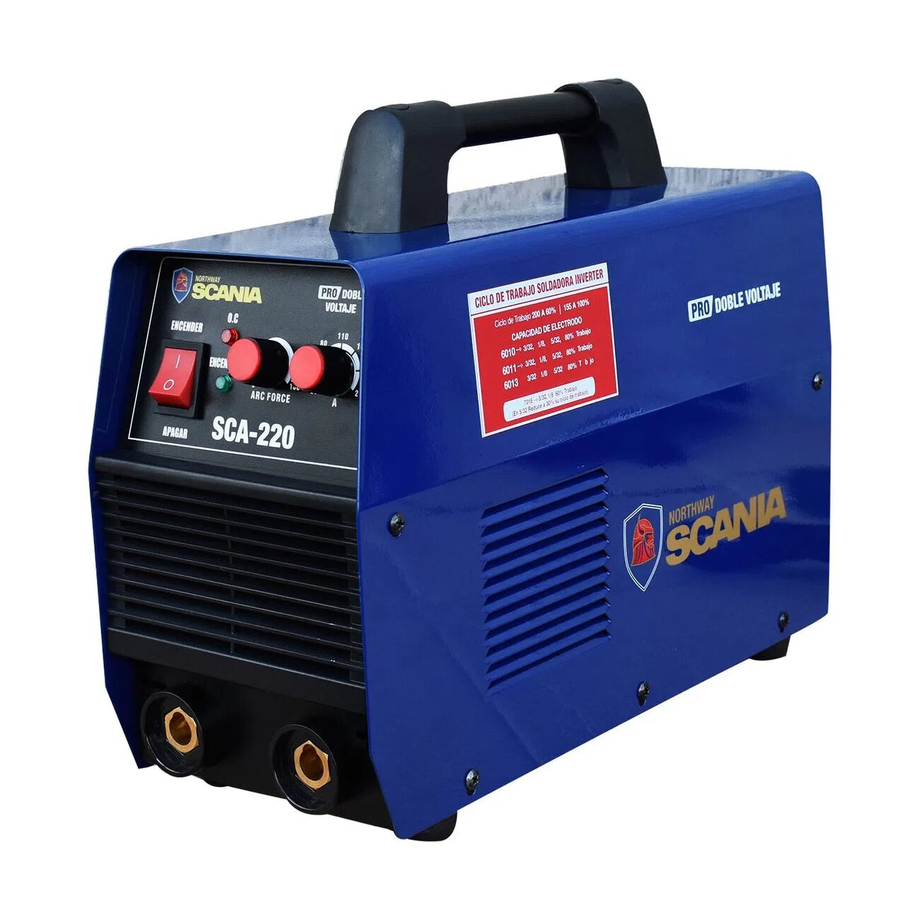 SOLDADORA PROFESIONAL INVERTER NORWAY SCANIA 110V/155A 220V/200A - SCA-220