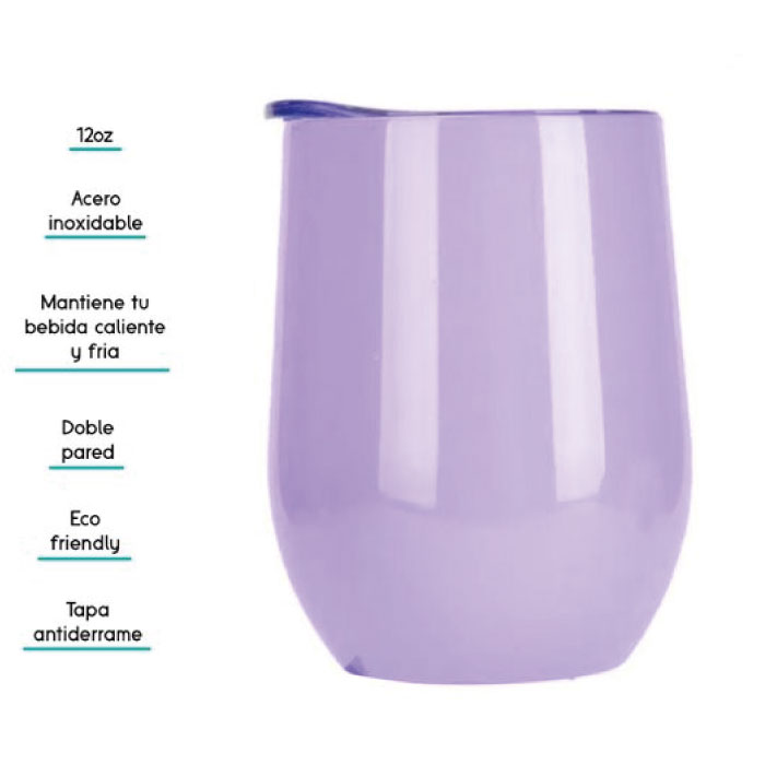 Vaso térmico 12 Oz liso