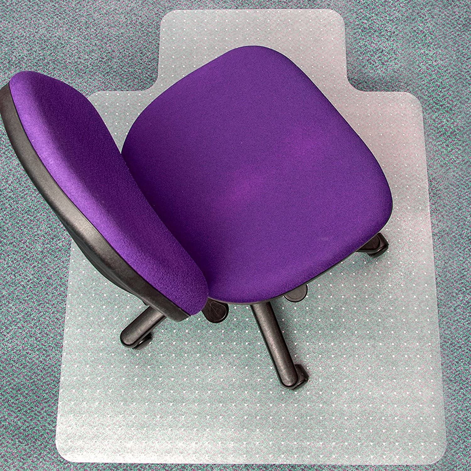 Tapete Lutema De Plastico PVC Antideslizante Para Sillas De Oficina y Proteccion De Pisos De Madera 