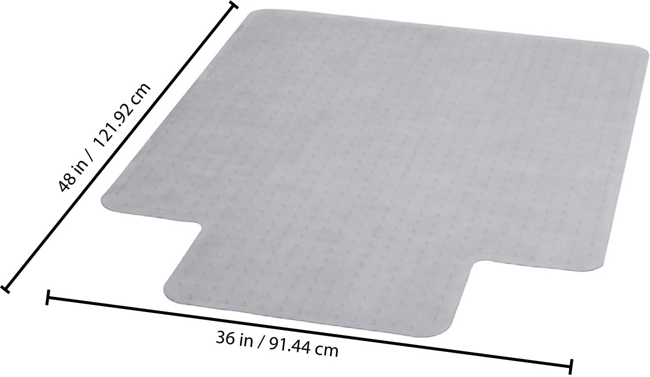 Tapete Lutema De Plastico PVC Antideslizante Para Sillas De Oficina y Proteccion De Pisos De Madera 