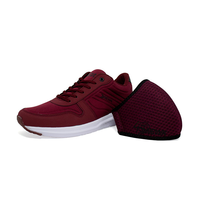 Tenis Newk Forty Para Hombre Línea Prixte Color Vino