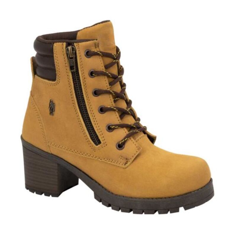 BOTA MILITAR PARA MUJER COLOR CAFÉ HPC POLO 205