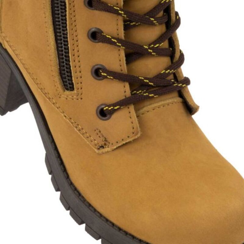 BOTA MILITAR PARA MUJER COLOR CAFÉ HPC POLO 205