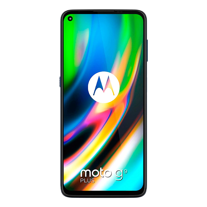 Celular Motorola Moto G9 Plus 4gb-128gb Azul + Power Bank + Audifonos