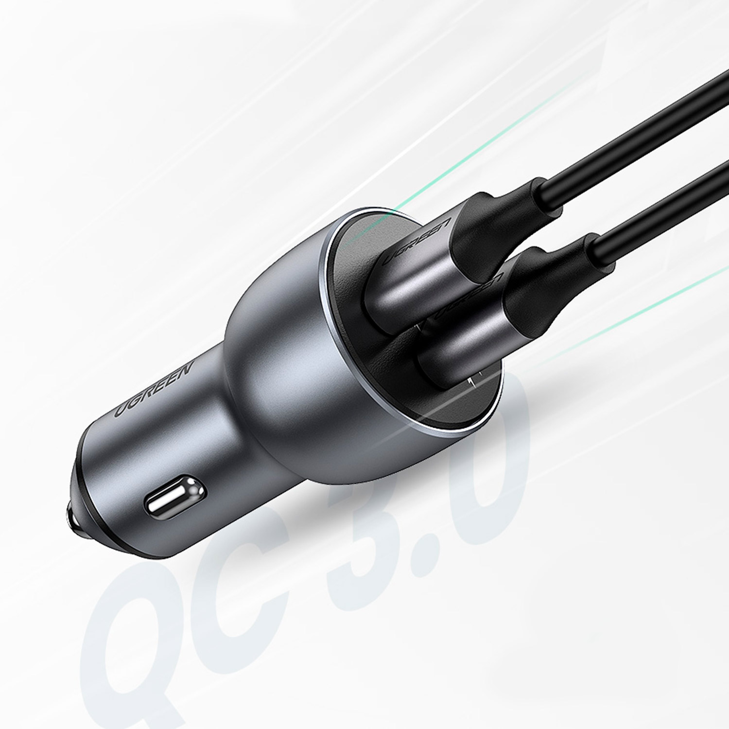 Cargador de Celular para Auto UGREEN con Carga Rapida