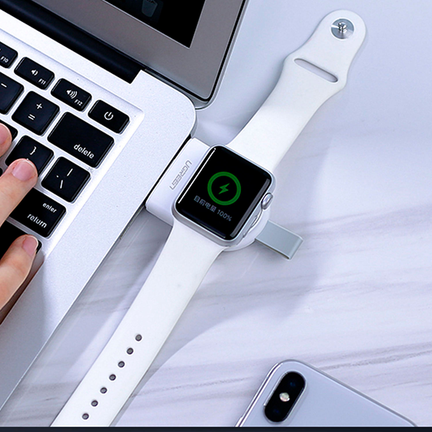 Cargador Inalambrico Portatil Ugreen Para Apple Watch Mfi