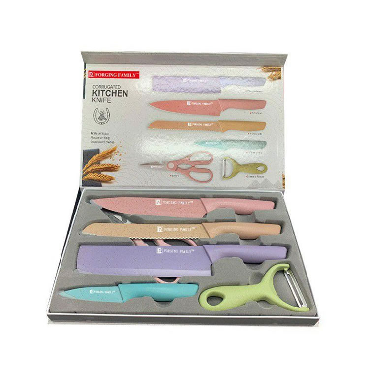 Juego De Cuchillos De 6 Piezas Forging Family 0169 - Multicolor