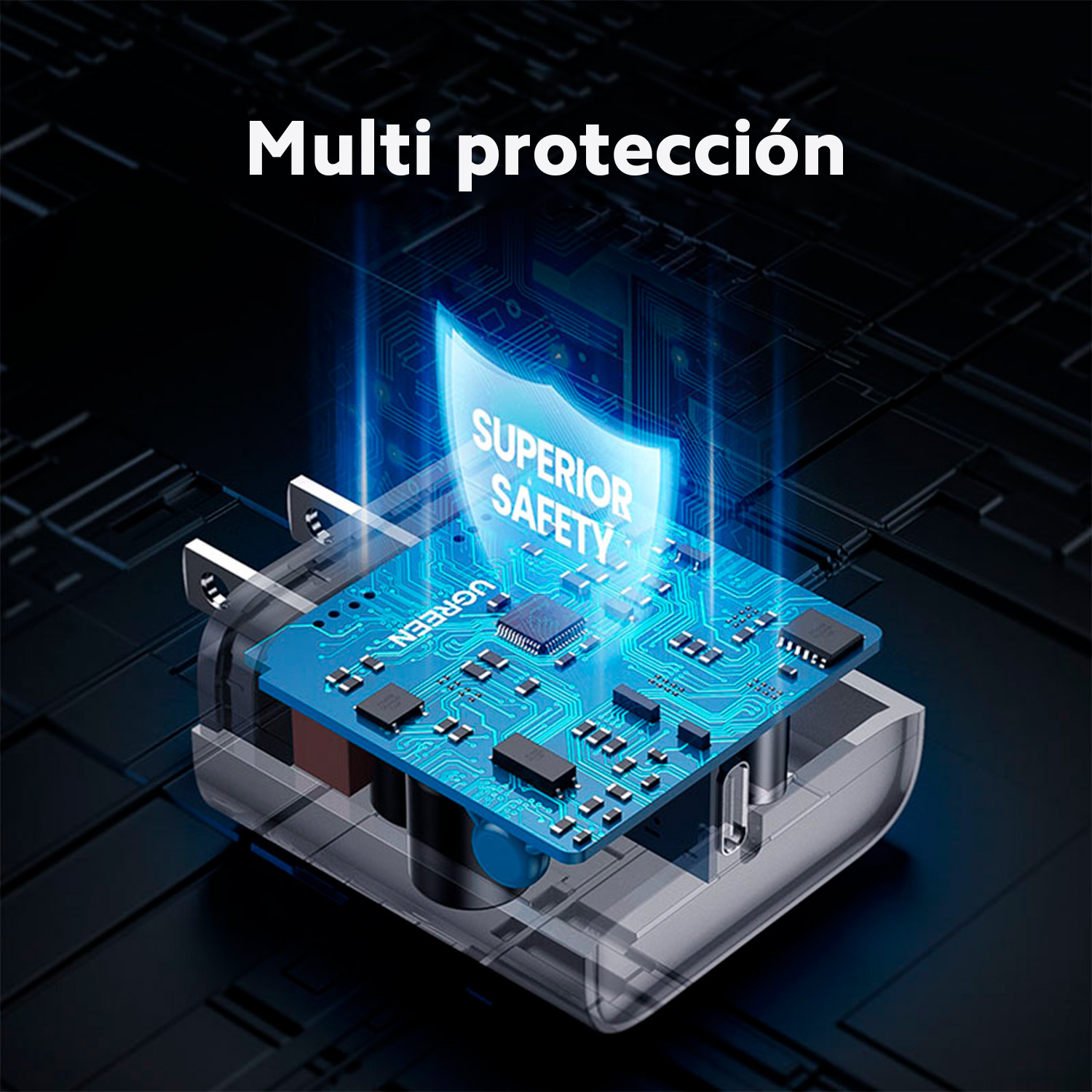 Cargador De Carga Rapida Ugreen Con Pd 20w Americano