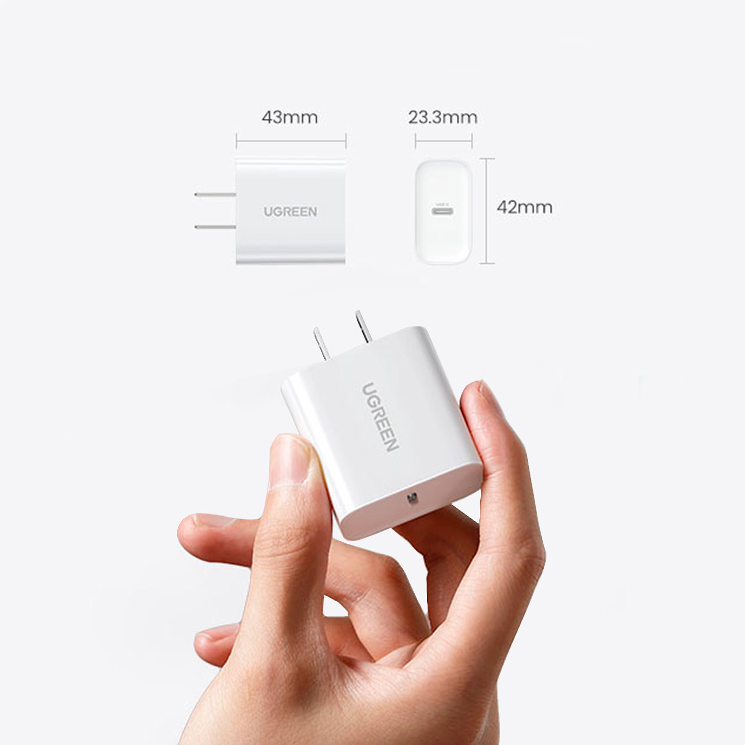 Cargador Carga Rapida Ugreen 18 W Para iPhone Incluye Cable